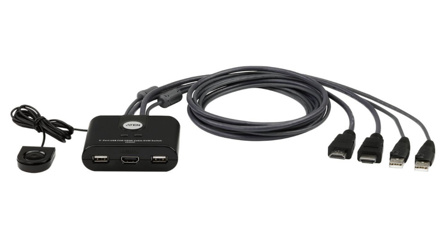 ATEN 2-port HDMI KVM USB mini
