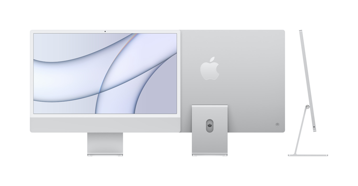 Apple iMac/24"/4480 x 2520/M1/8GB/512GB SSD/M1/Big Sur/Silver/1R