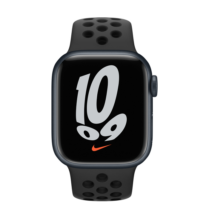 Apple Watch Nike S7/41mm/Midnight/Sport Band/Black