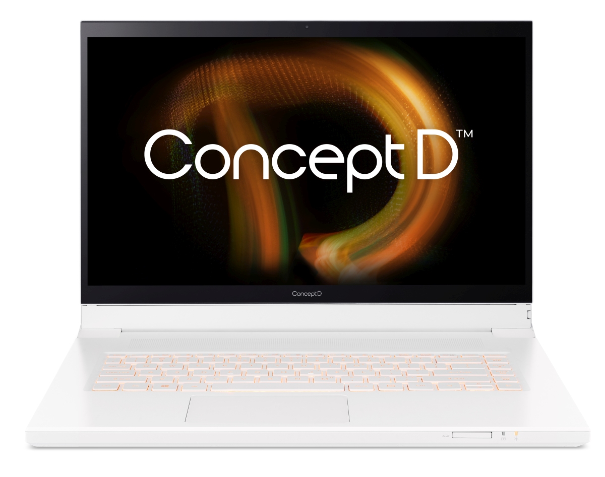 Acer ConceptD 7/CC715-72P/i7-11800H/15,6"/4K/T/32GB/1TB SSD/RTX A3000/W11P/White/3R