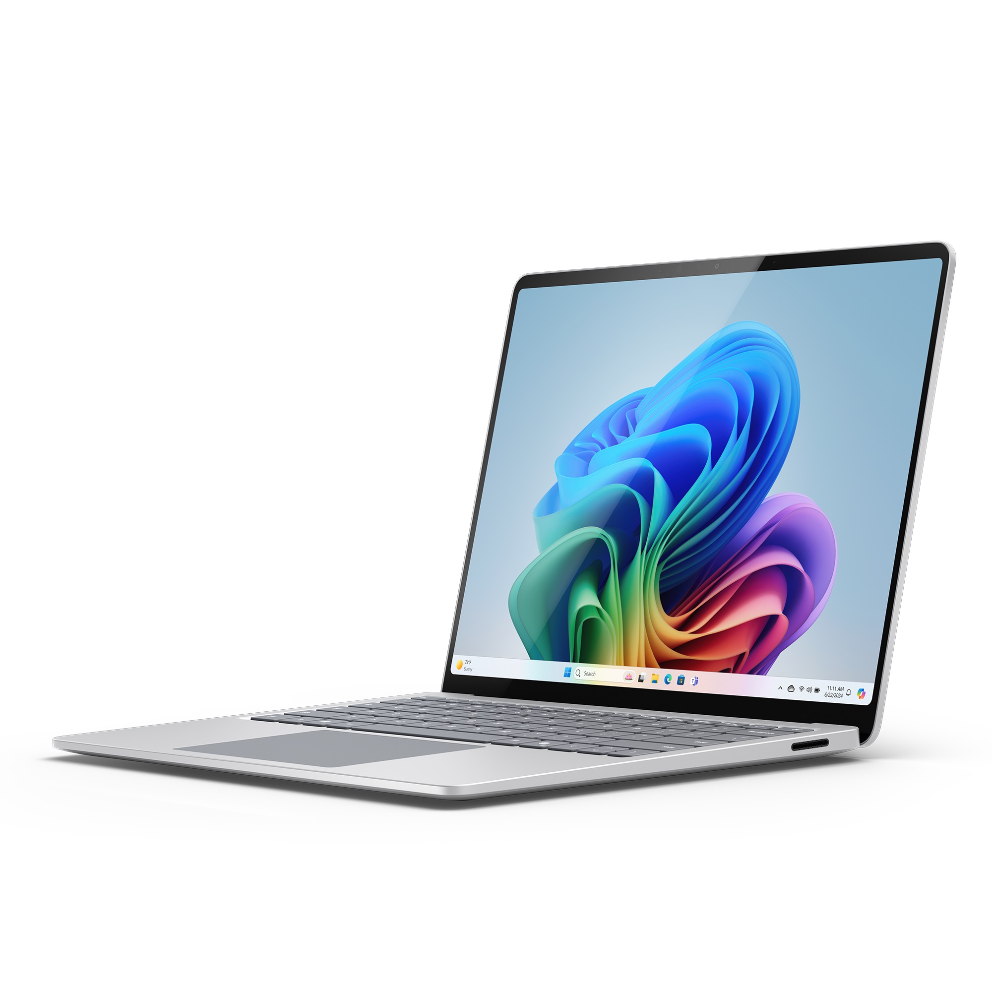 Microsoft Surface Laptop Copilot+ PC - 13.8" IPS 2304 x 1536 - dotykový/Snapdragon® X Plus/16GB/256GB/Adreno GPU/W11H - Platinová