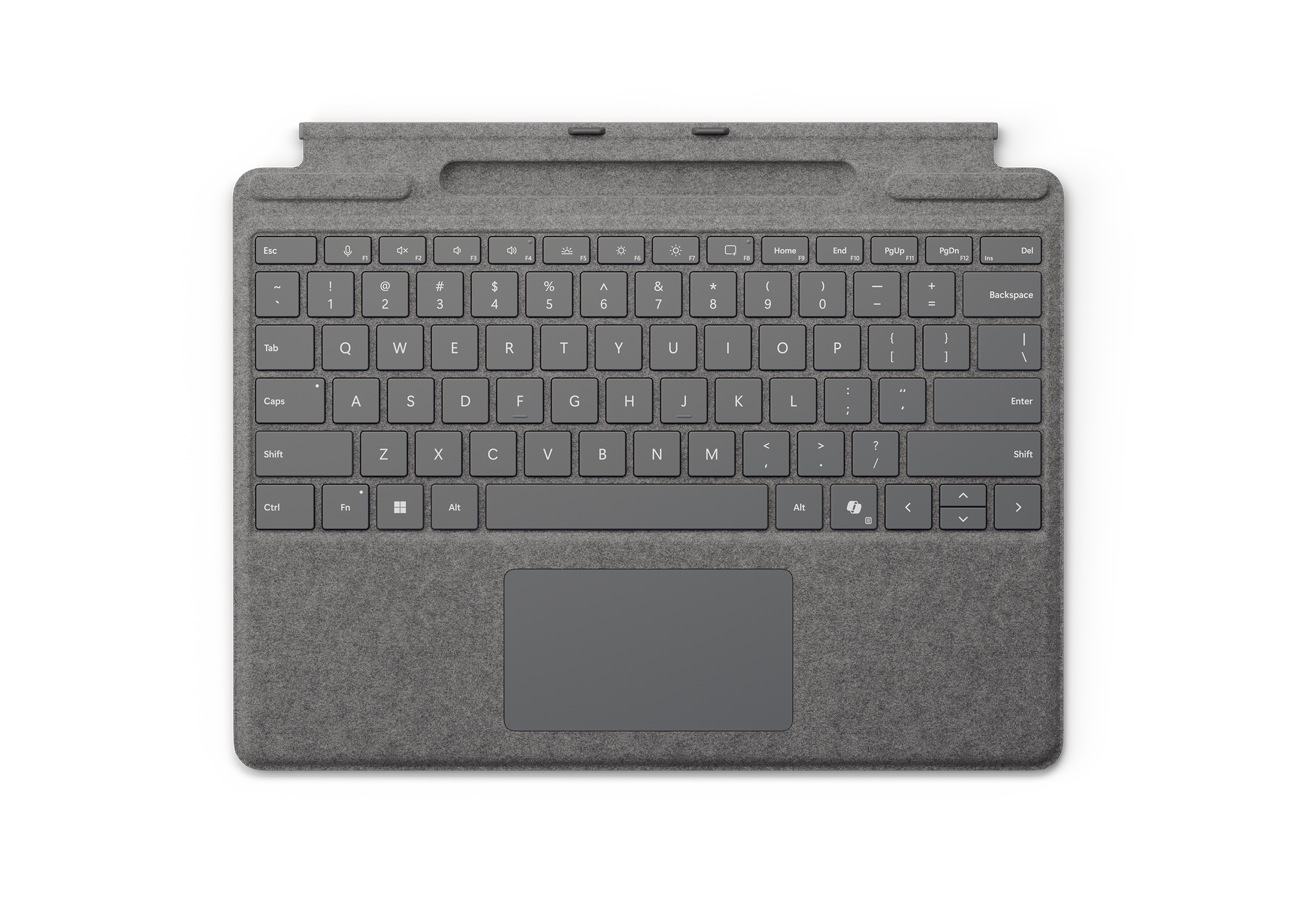 Microsoft Surface Pro Keyboard with Slim Pen Storage (Platinum), ENG