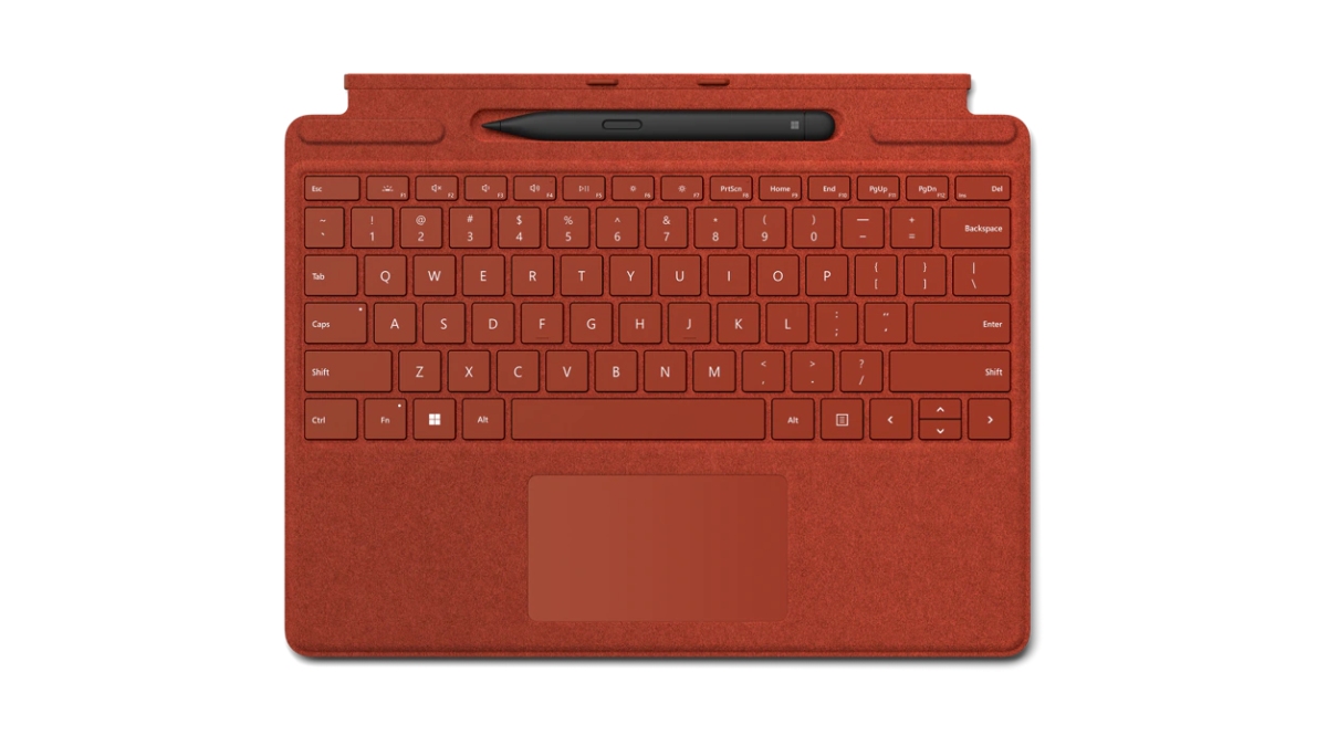 Microsoft Surface Pro Signature Keyboard + Slim Pen 2 Bundle (Poppy Red), CZ&amp;SK