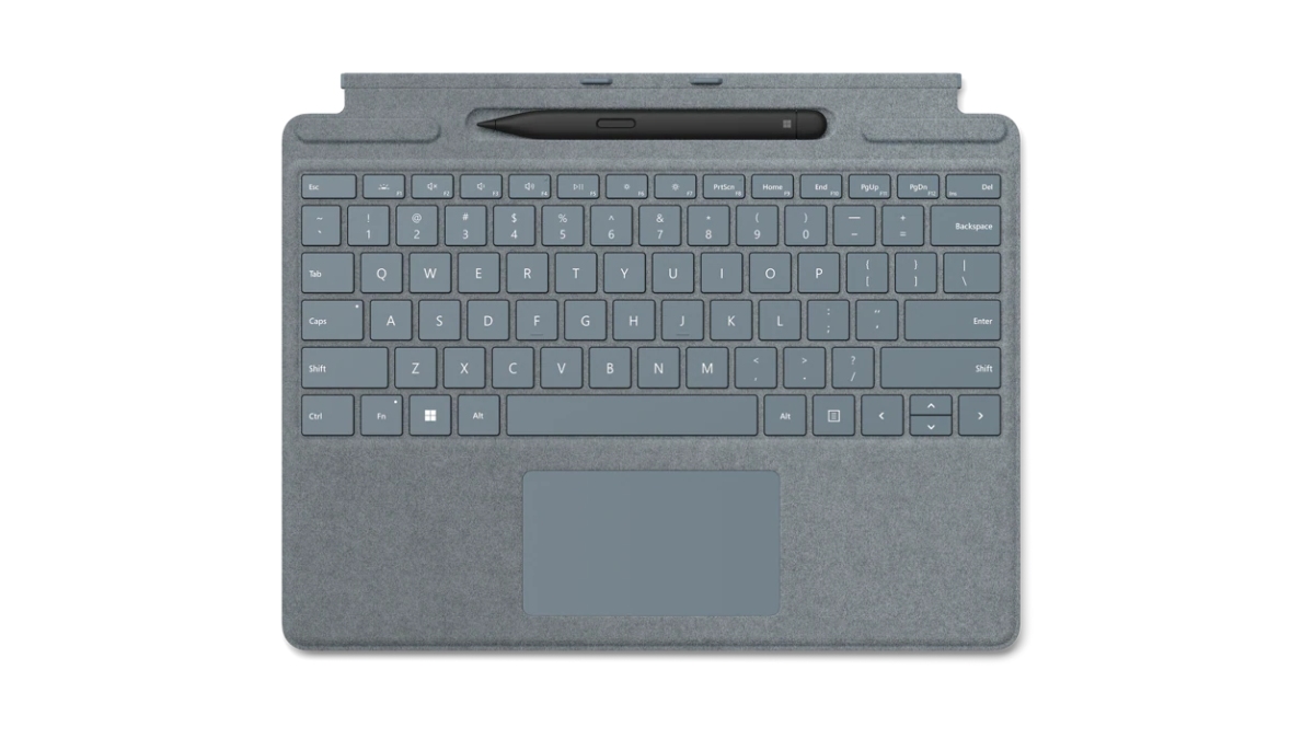 Microsoft Surface Pro Signature Keyboard + Slim Pen 2 Bundle (Ice Blue), ENG