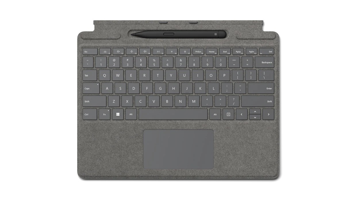 Microsoft Surface Pro Signature Keyboard + Slim Pen 2 Bundle (Platinum), Commercial, ENG