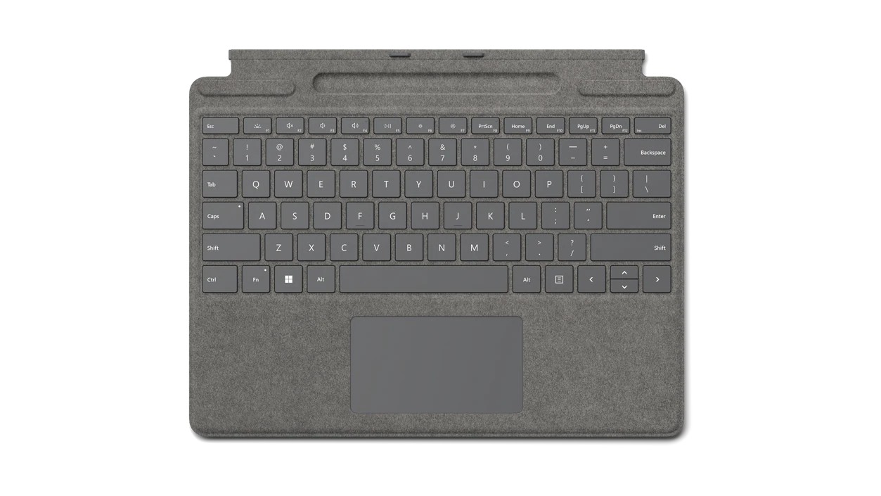 Microsoft Surface Pro Signature Keyboard (Platinum), Commercial, ENG
