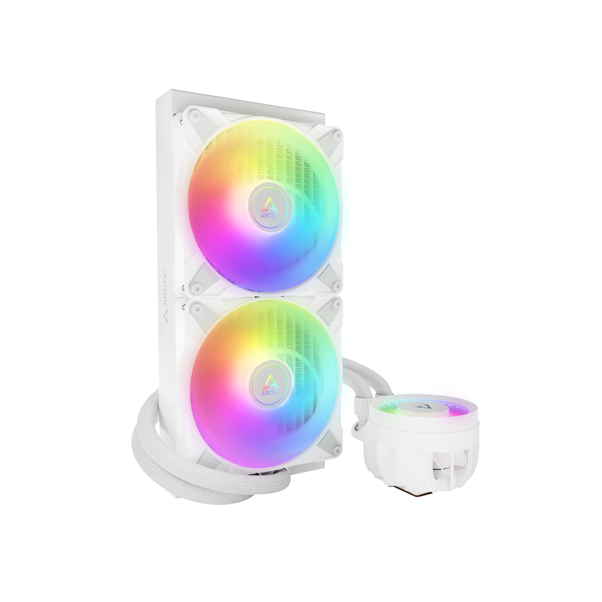 ARCTIC Liquid Freezer III - 280 A-RGB (White) : All-in-One CPU Water Cooler with 280mm radiator and