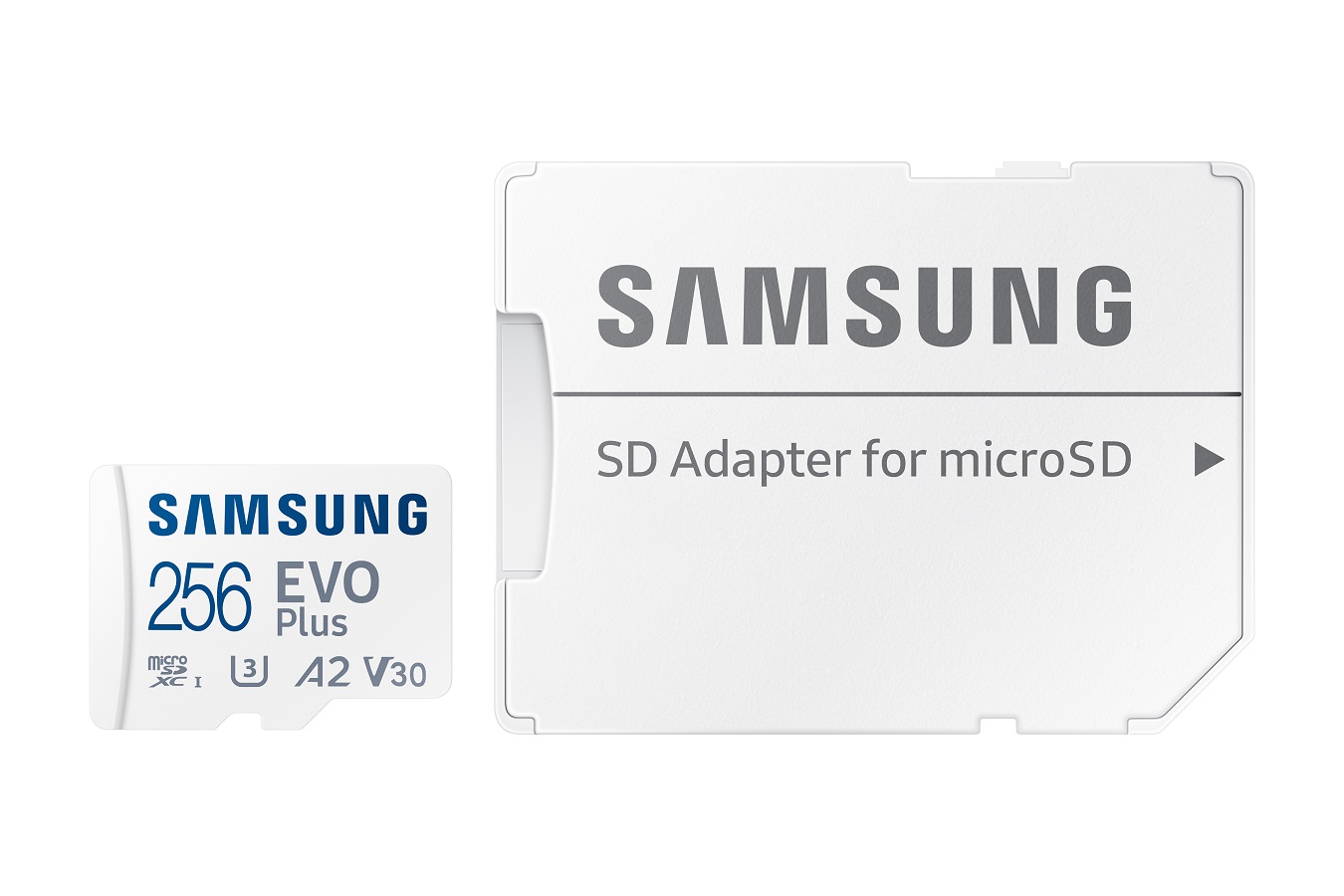 Samsung EVO Plus/micro SDXC/256GB/UHS-I U3 / Class 10/+ Adaptér/Bílá