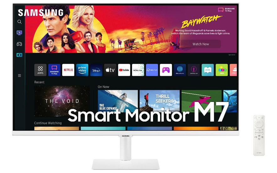 SAMSUNG MT LED LCD Smart Monitor 32" LS32BM701UUXEN-plochý,VA,3840x2160,4ms,60Hz,HDMI,USB-C,BT,Wifi,reproduktory