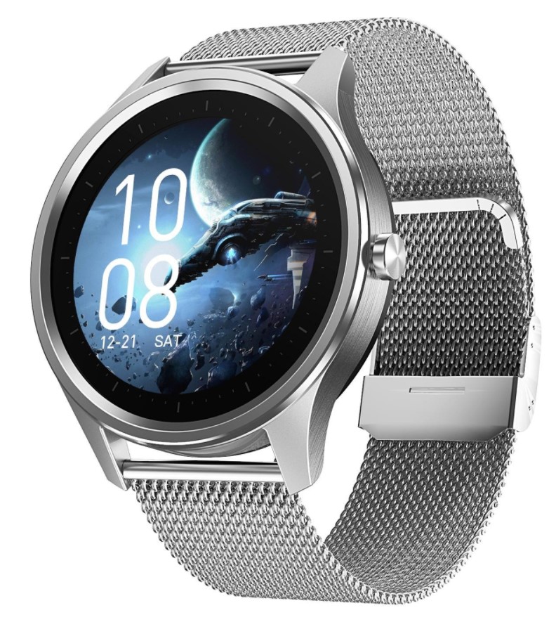 CRONO Odolné sportovní hodinky DT55, stříbrné. IP67, iOS/ANDROID, ČEŠTINA, 8 sportovních režimů