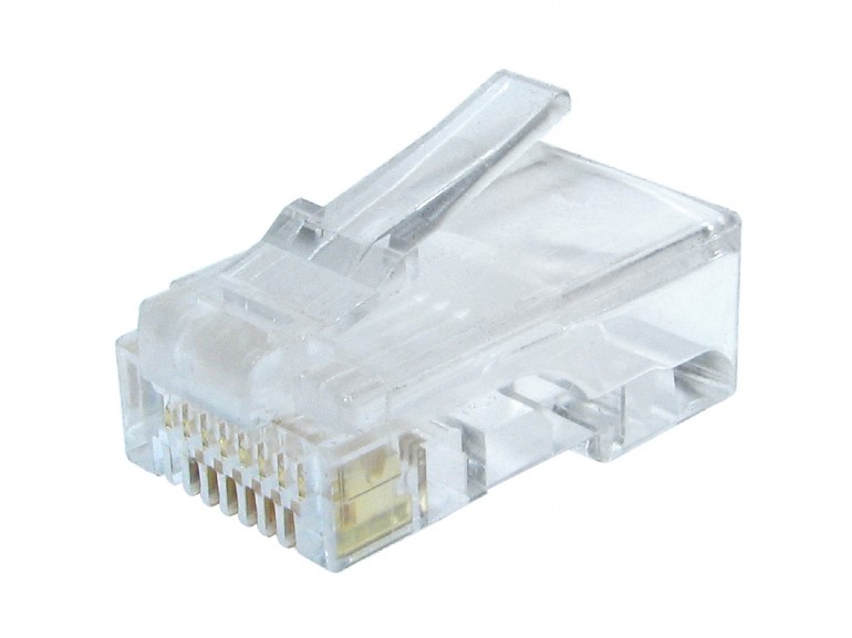 GEMBIRD Modular plug 8P8C for solid LAN cable, UTP, 10 pcs