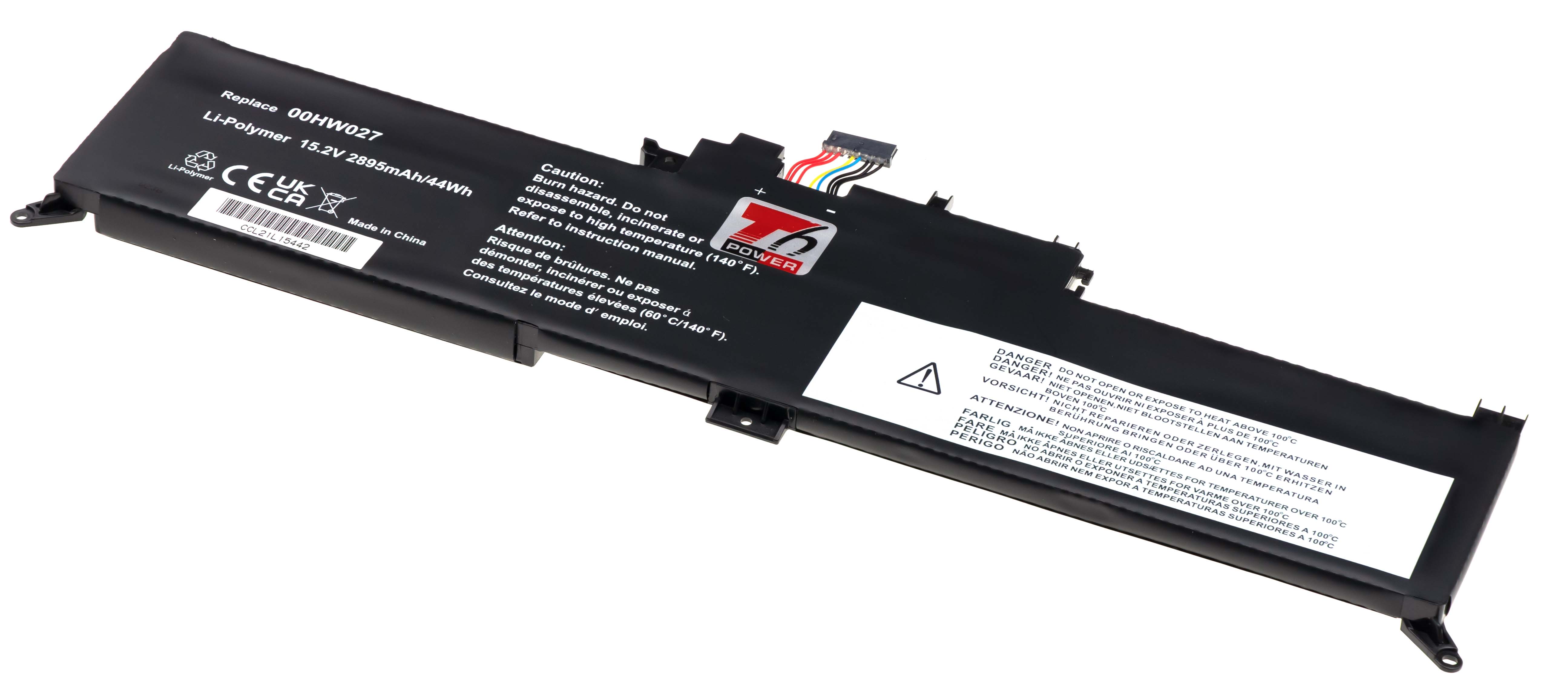 Baterie T6 Power Lenovo ThinkPad Yoga 260, 370 serie, 2895mAh, 44Wh, 4cell, Li-Pol