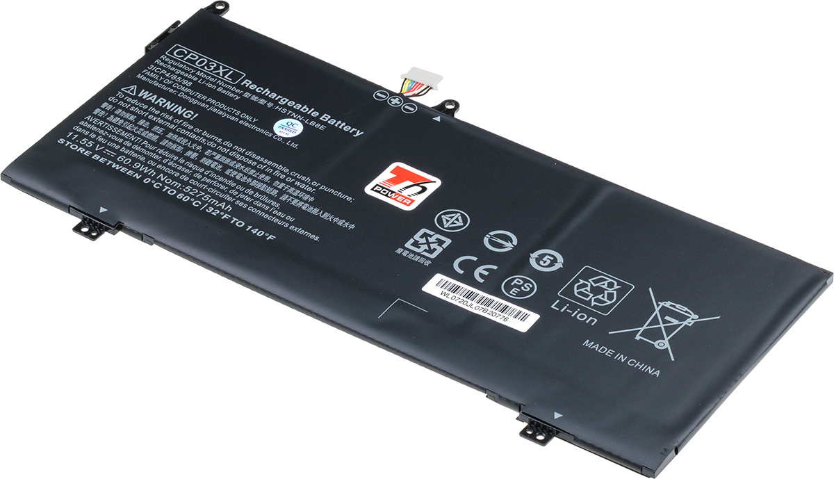 Baterie T6 Power HP Spectre 13-ae000 x360, 13-ae500 x360, 5275mAh, 60Wh, 3cell, Li-pol