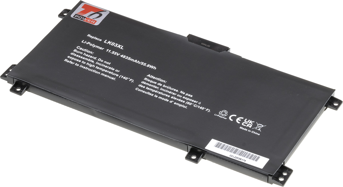 Baterie T6 Power HP Envy 15-bp000, 15-cn000, 17-ae000 x360 serie, 4835mAh, 55Wh, 3cell, Li-pol
