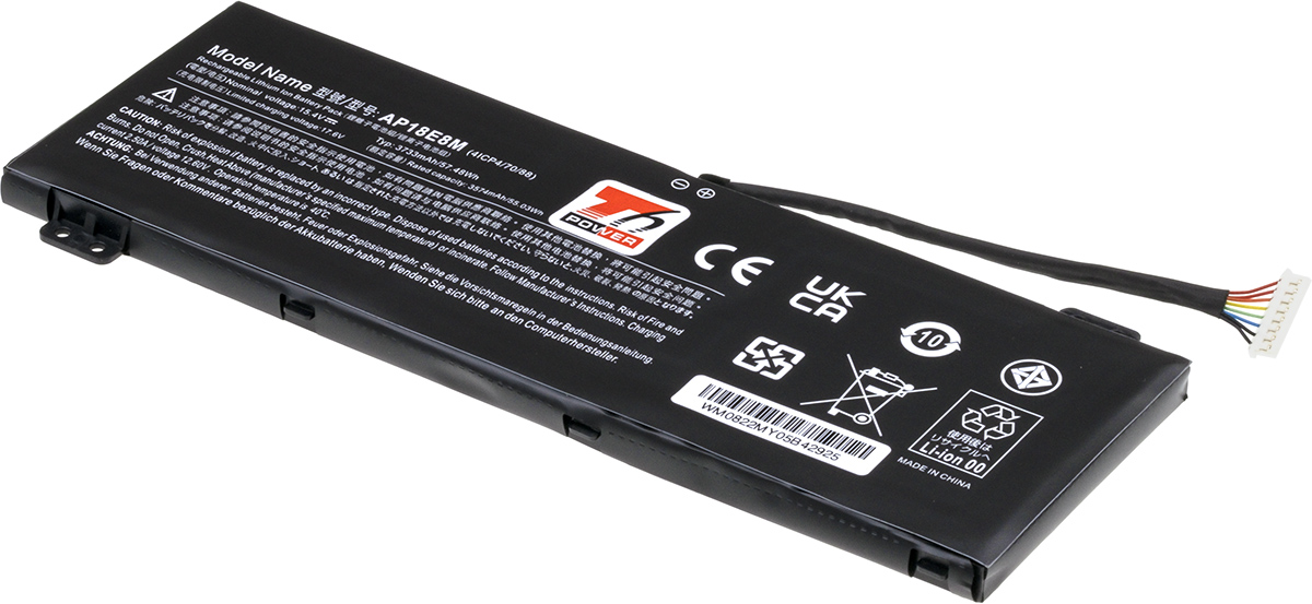 Baterie T6 Power Acer Nitro AN515-55, Aspire A715-74G, PH315-52, 3730mAh, 57,4Wh, 4cell, Li-pol