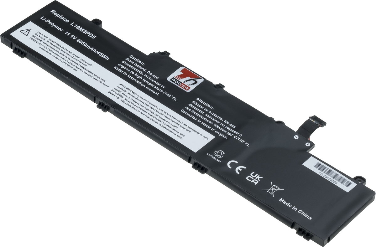 Baterie T6 Power Lenovo ThinkPad E14, E15 Gen 2, Gen 3, Gen 4, 4050mAh, 45Wh, 3cell, Li-Pol