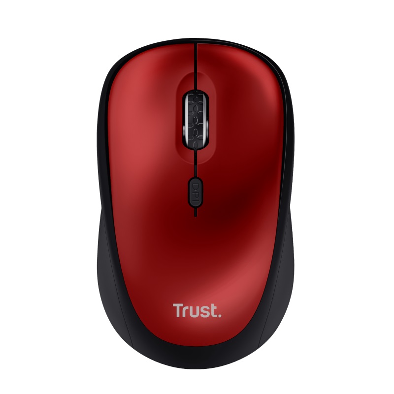 TRUST YVI+ WIRELESS MOUSE ECO RED