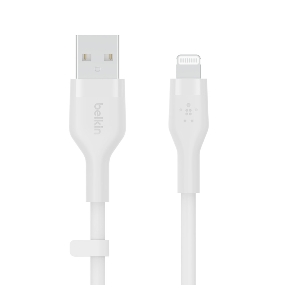 Belkin BOOST CHARGE™ Lightning/USB-A kabel, 1m, bílý - Flex