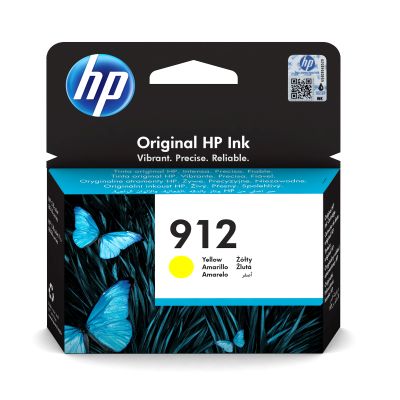 HP 912 Žlutá originální inkoustová kazeta