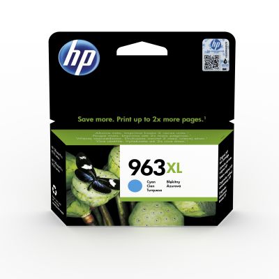 HP 963XL Azurová originální inkoustová kazeta s vysokou výtěžností