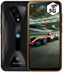 iGET Blackview GBL5000 Orange odolný 5G telefon, 6,36" FullHD+, 8GB+128GB, Android 11, 4980mAh, NFC