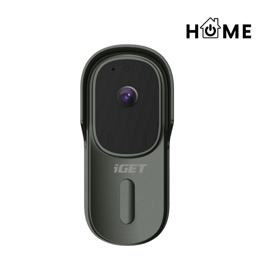 iGET HOME Doorbell DS1 Anthracite - WiFi bateriový videozvonek, FullHD, obousměrný zvuk, CZ aplikace