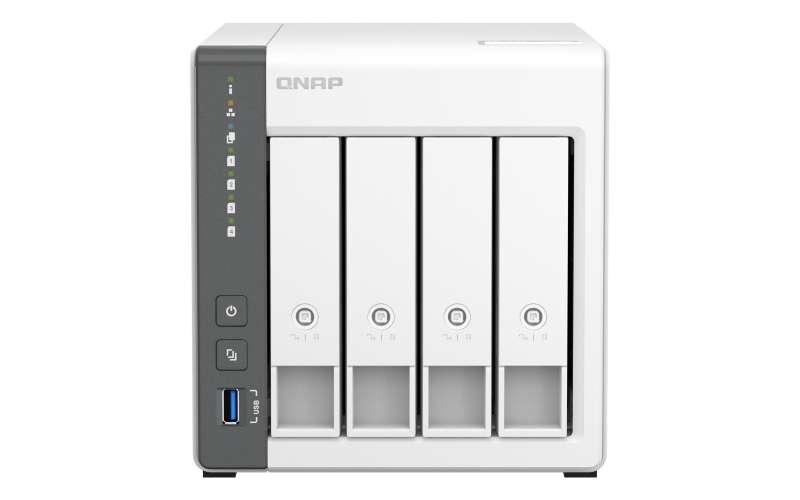 QNAP TS-433-4G (ARM 4core 2,0GHz, 4GB RAM, 4x SATA, 1x GbE, 1x 2,5GbE, 2x USB 2.0, 1x USB 3.2)