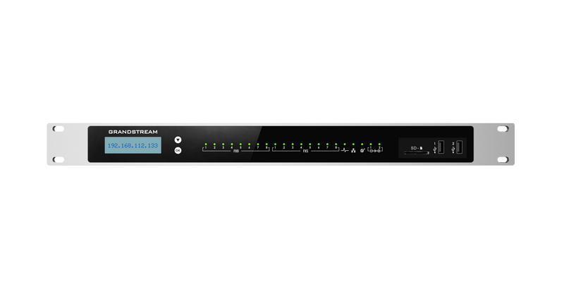 Grandstream UCM6308 VoIP PBX, 3000 uživ., 450 sou. hov., videokonf. 60úč., 8xFXO, 8xFXS port
