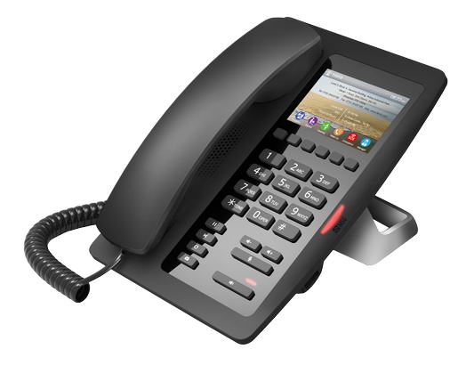 Fanvil H5 hotelový SIP telefon, 2SIP, 3,5" bar. displ., 6 progr. tl., USB, PoE
