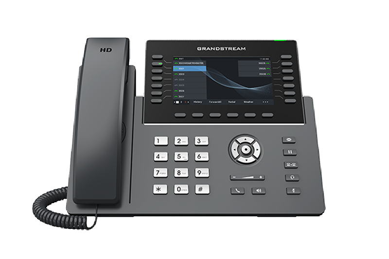 Grandstream GRP2650 SIP telefon, 5" bar.displej, 6 SIP účty, 14 pr. tl., 2x1Gb, WiFi, BT, USB