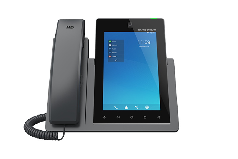 Grandstream GXV3470 SIP video telefon 7" IPS bar.dotyk.displ., Android11, 16 SIP úč. BT, WiFi