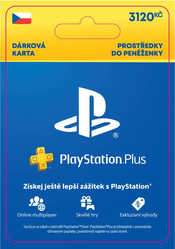 ESD CZ - PlayStation Store el. peněženka - 3120 Kč