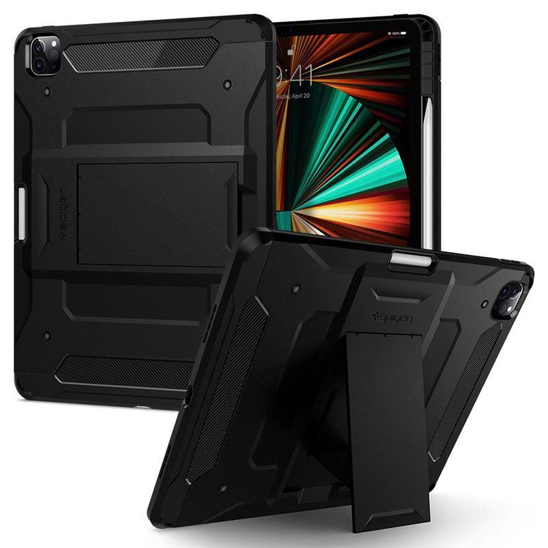 Ochranný kryt Spigen Tough Armor Pro pro Apple iPad Pro 12,9" 2021 černý