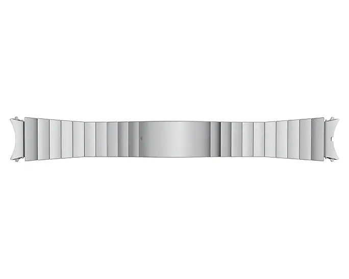 Samsung Kovový řemínek z článkového tahu pro Watch 4 Silver