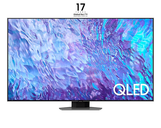 Samsung/QE75Q80C/75"/4K UHD/Carbon Silver