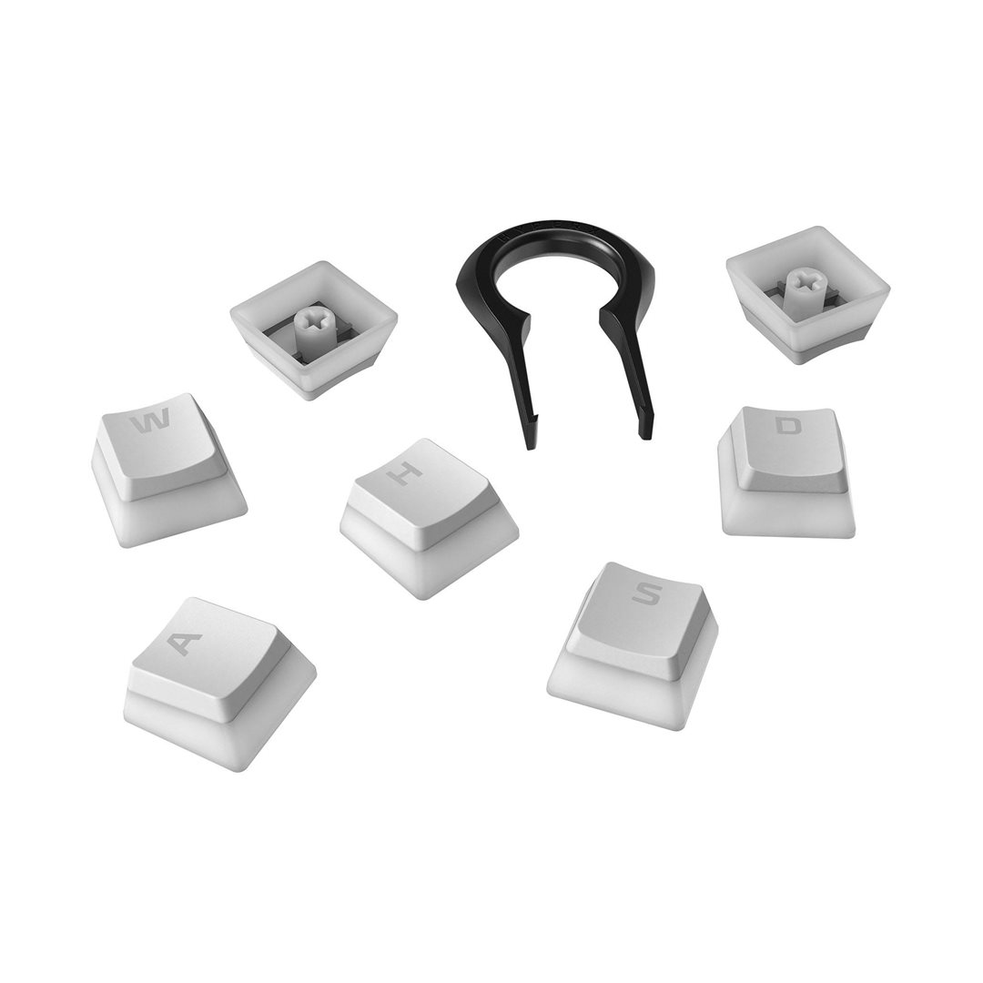 HP HyperX Pudding Keycaps - Full Key Set - PBT - White (US Layout)