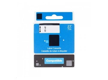 PRINTLINE kompatibilní páska s DYMO 53713, S0720930, 24mm x 7m, černý tisk / bílý podklad, D1