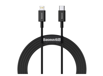Baseus Superior Series rychlonabíjecí kabel Type-C/Lightning 20W 1m černá
