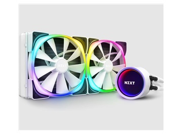 NZXT vodní chladič Kraken X63 RGB / 2x 140mm fan / LGA 2066/2011(-3)/1366/1156/1155/1151/1150/AM4/ bílá