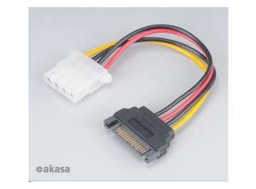 Adaptér SATA na 4pin Molex - 15 cm 2 ks