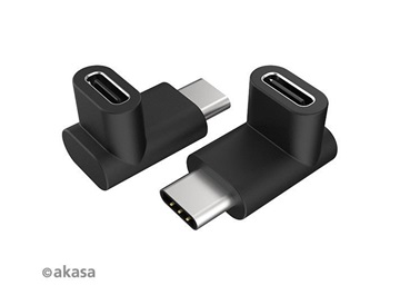 AKASA - 90° USB 3.1 Gen 2 Type-C na Type-C 2 ks