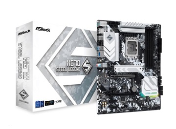 ASRock MB Sc LGA1700 H670 STEEL LEGEND, Intel H670, 4xDDR4, 1xDP, 1xHDMI