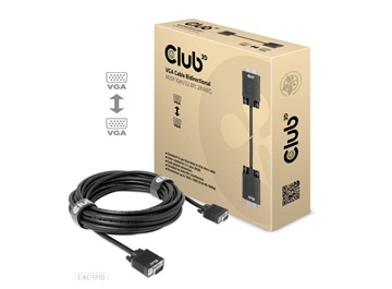Club3D kabel VGA, M/M, 28AWG, 10m