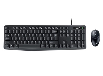 GENIUS set klávesnice+myš KM-170/ Drátový set/ USB/ černá/ CZ+SK layout