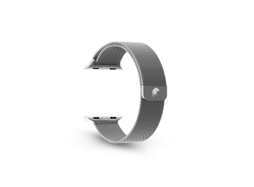 RhinoTech ocelový řemínek milánský tah pro Apple Watch 38 / 40 / 41mm stříbrný