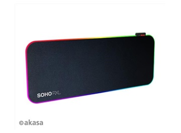 AKASA podložka pod myš SOHO RXL, RGB gaming mouse pad, 78x30cm, 4mm thick