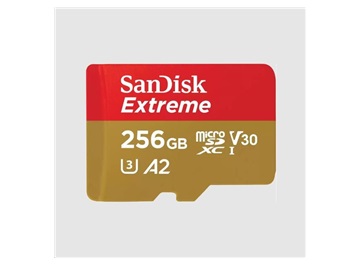 SanDisk Extreme microSDXC 256GB 190MB/s + adaptér