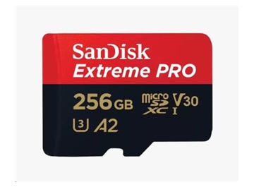 SanDisk Extreme PRO microSDXC 256GB 200MB/s + ada.