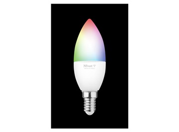 Trust Smart WiFi LED RGB&amp;white ambience Candle E14 - barevná