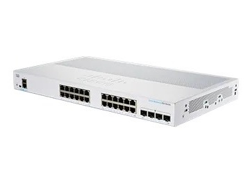 Cisco switch CBS250-24T-4X (24xGbE,4xSFP+,fanless) - REFRESH